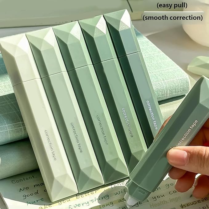 White Out Correction Tape, White Out Tapes, Correction Tapes with Lid, Tape RollerInstant CorrectionTapes, Cute CorrectionRollers Aesthetic Stationery for Students Stationery Supplies