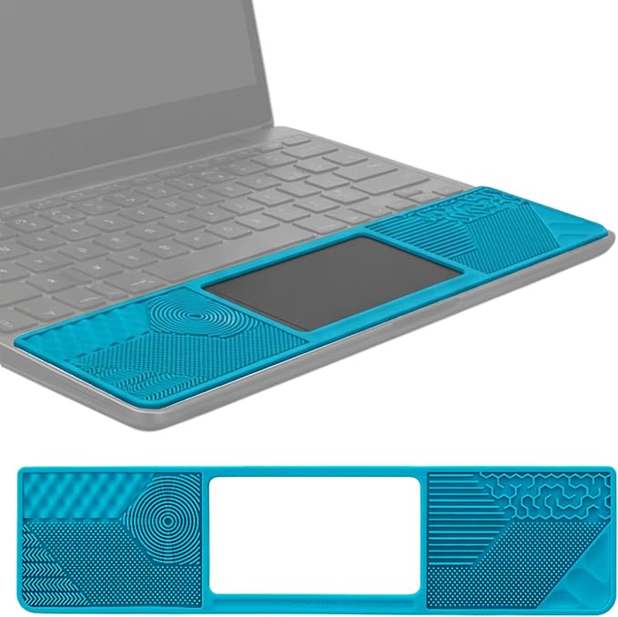 Student ChromebookⓇ Gidget: Silicone Sensory Mat/Palm Rest Compatible with Most Student ChromebookⓇ Models – Textured Fidget Pad for Discreet Focus and Comfort – by Gyre & Gimble