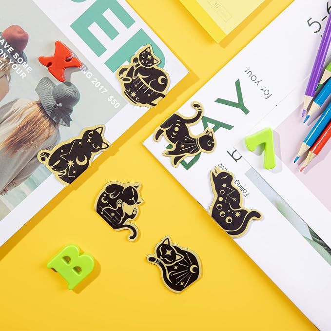 12 PCS Magnetic Cat Bookmarks, Book Markers for Reading, Bookmarks Bulk for Teens, Book Lovers Gifts, Reading Present