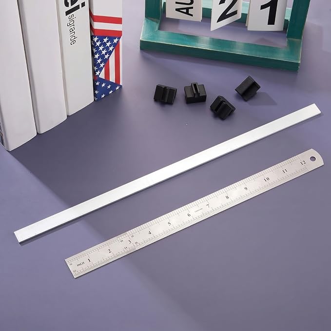 Epakh 3 Pcs Metal File Cabinet Rails Set Include 1 Cabinet Divider Rails 2 Hanging File Rail Clips for Hanging Folder Frame Bars Office Storage, Drawer Thickness Less Than 1/8 Inch(Aluminum)