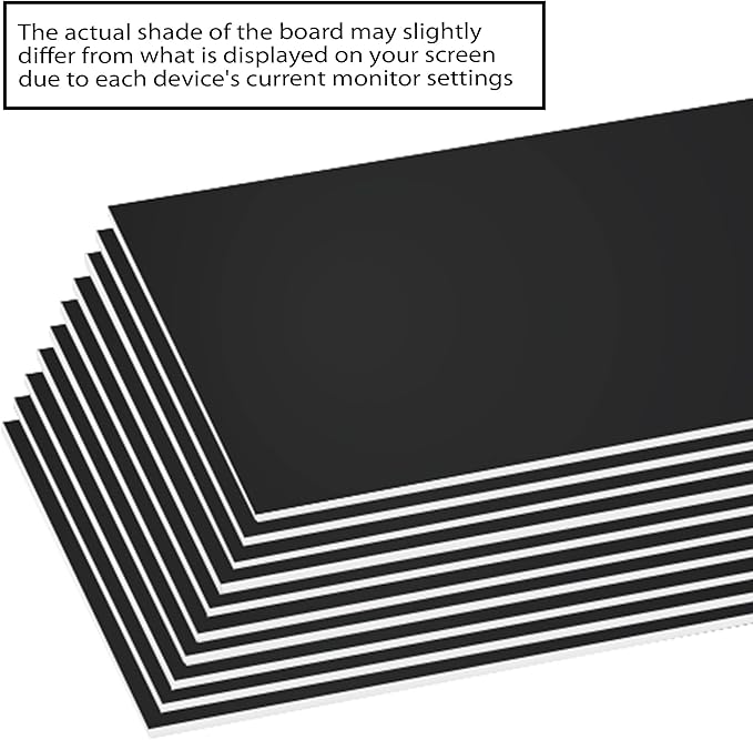 BAZIC Products Foam Board 20" X 30" Black, Colored Foam Boards 3/16 Inch Thickness, Presentation Signboards School Craft Project Framing Display, 25-Pack