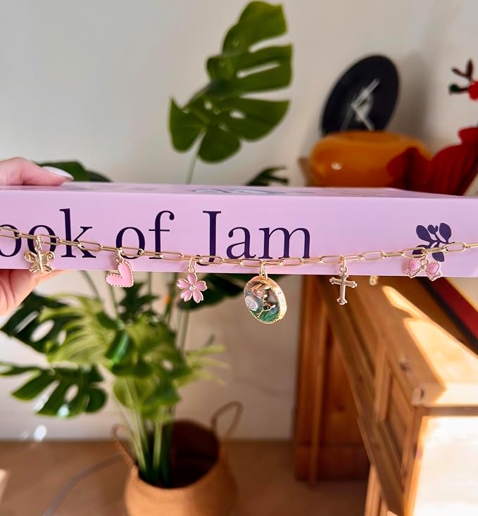 Bible Charm Chain, Christian Bible Accessory Faith Gift, Scripture Bookmark, Bible Jewelry Religious Decor for Study (Style-B)