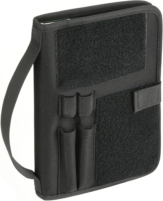 Homakover Black OCP Military Log Book Cover, 5.5”X 8” Army Tactical Military Notebook Holder, OCP Green Book Protective Cover