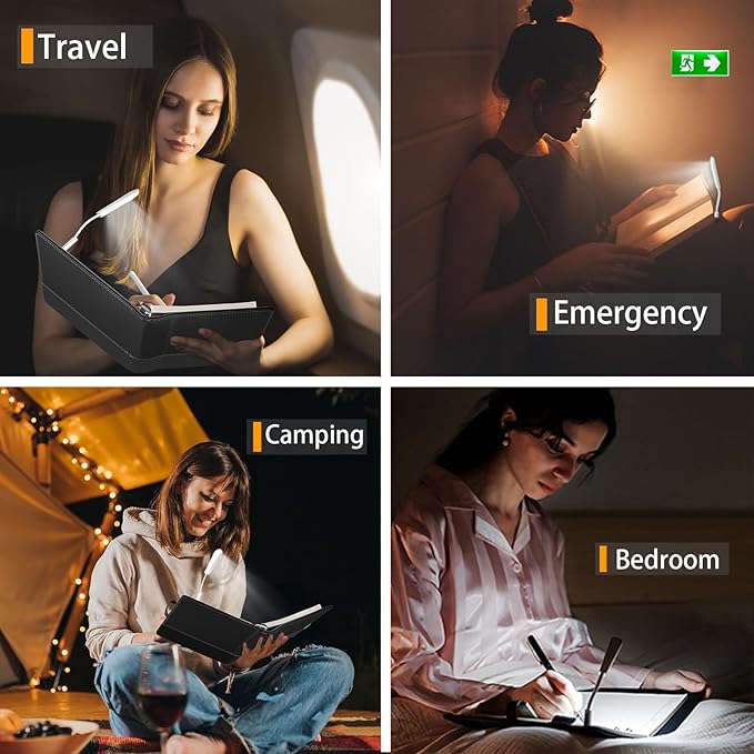 2026 Planner,Personalized Notebook with Power Bank &15W Wireless Charger,Travelers Notebook with Light, Refillable Notebook,Professional Notebook for School.
