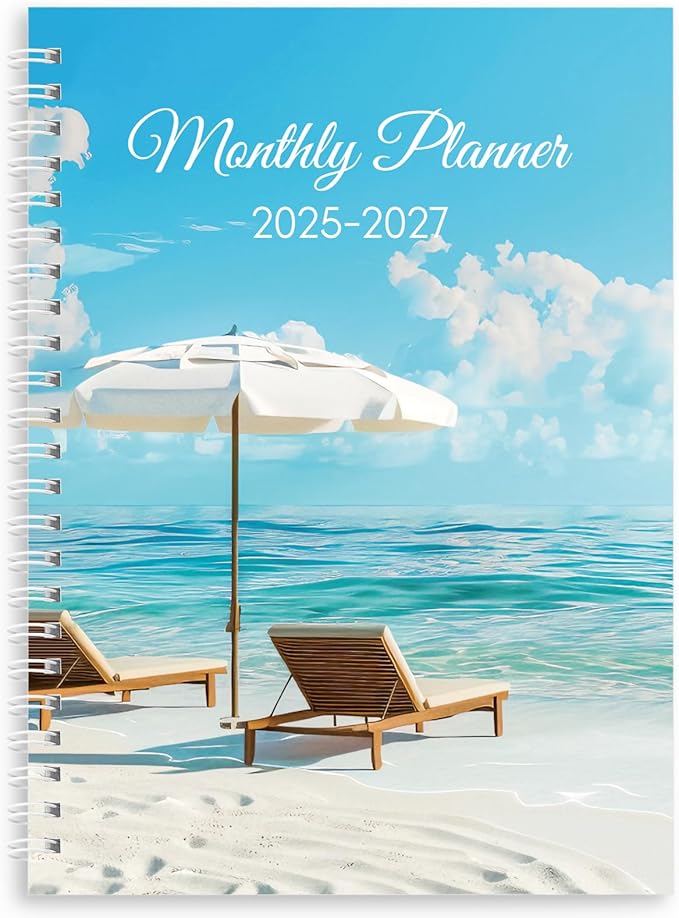 KONVINIT 2026-2027 Monthly Planner, 30 Months Calendar 2025 Planner - Runs From July 2025 Until December 2027-5.9'' x 8.4'' - Blue Monthly Planner 2025-2027 for Office Supplies