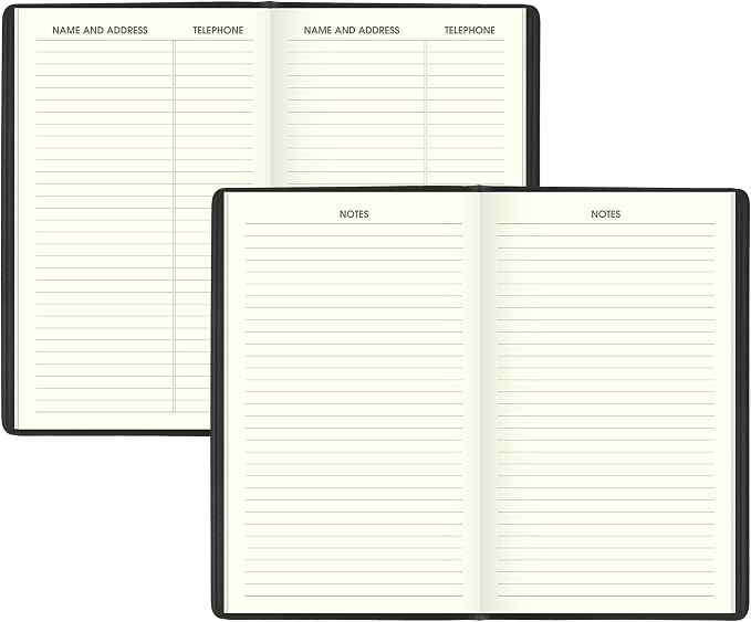 AT-A-GLANCE 2027-2028 Planner, 2-Year Monthly Planner, 3.5" x 6", Pocket Size, Unruled Daily Blocks, Recycled Black (70024G0527)