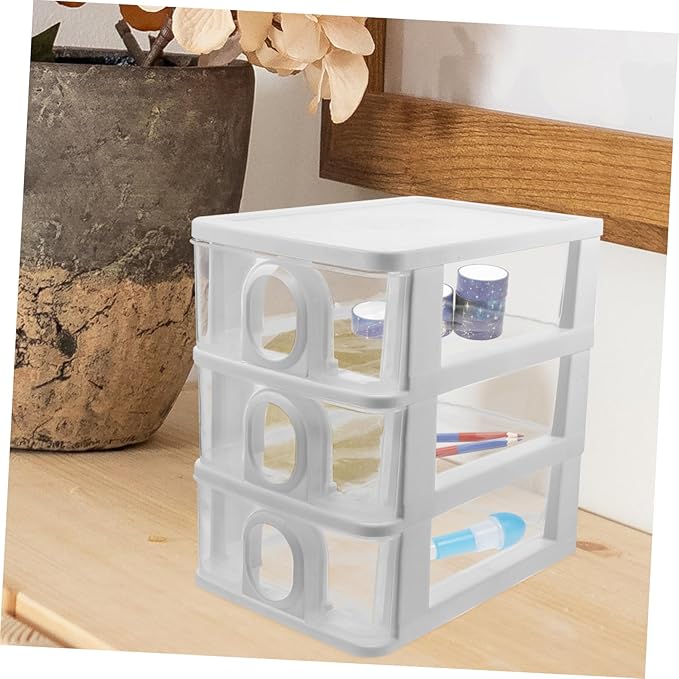 DECHOUS Drawer Type Desk Organizer Storage Box for Office Multi-Functional Desktop Storage Drawers for Stationery and Supplies