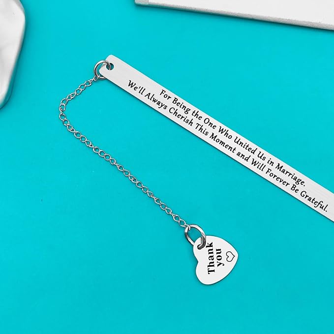 Wedding Officiant Gifts Bookmark Thank You Gifts for Wedding Guest Wedding Planner Gifts Wedding Officiant Appreciation Gifts Wedding Coordinator Gift Bridal Party Gift