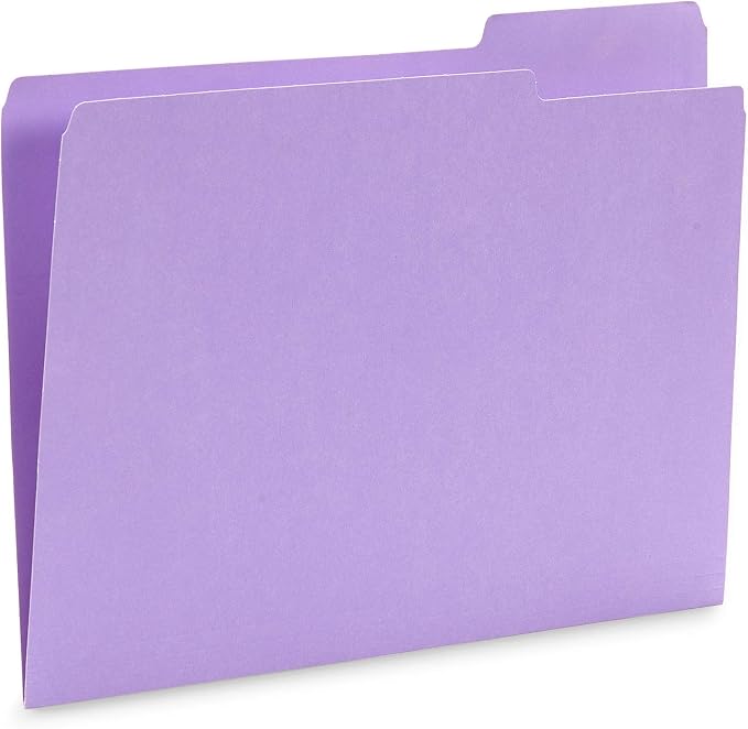 Blue Summit Supplies Ocean Tone Colored File Folders Letter Size, 1/3 Cut Top Tab File Folders, Assorted Blue and Green Colored, for Organizing and File Cabinet Storage, 100 Pack