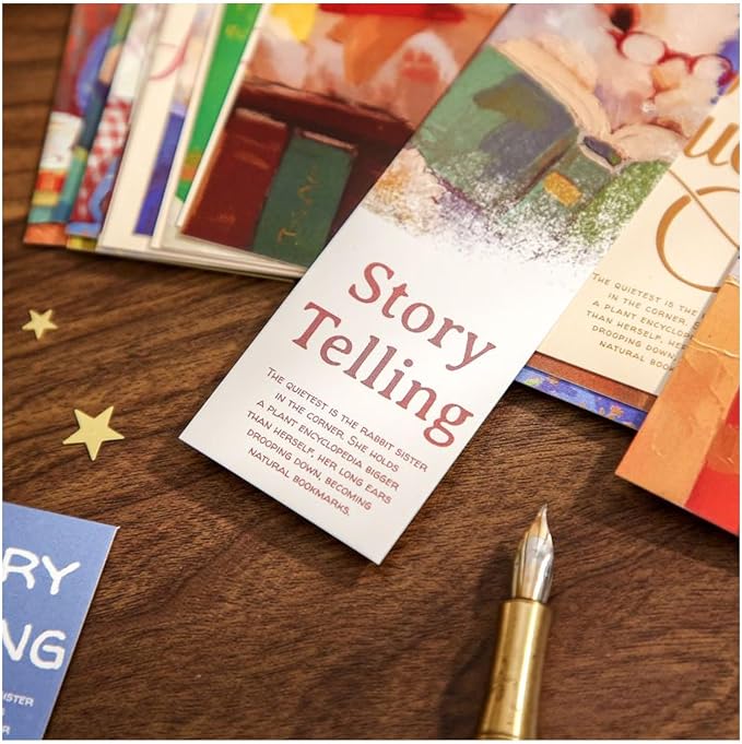 Cute Funny Animal Theme Colorful Bookmarks, 30 PCS (Rabbit Story)
