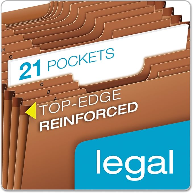Pendaflex Conversion File Jackets and Pockets, (PFXR219AHD),Brown