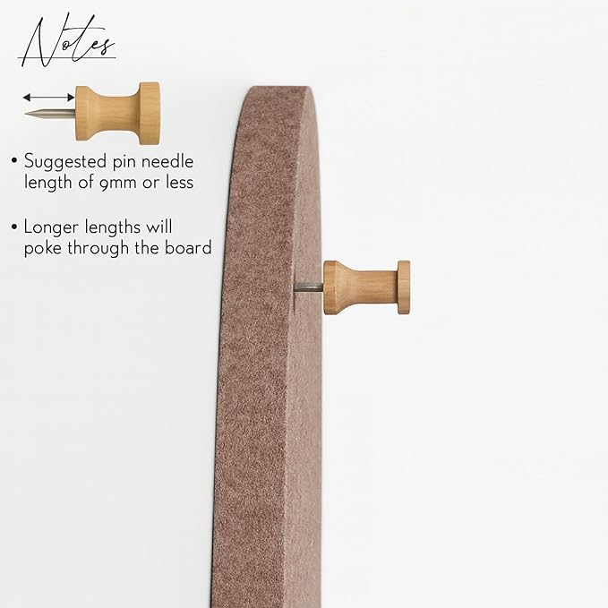 Orelle Fluted Arch Felt Bulletin Board (Mocha, 23 x 31)