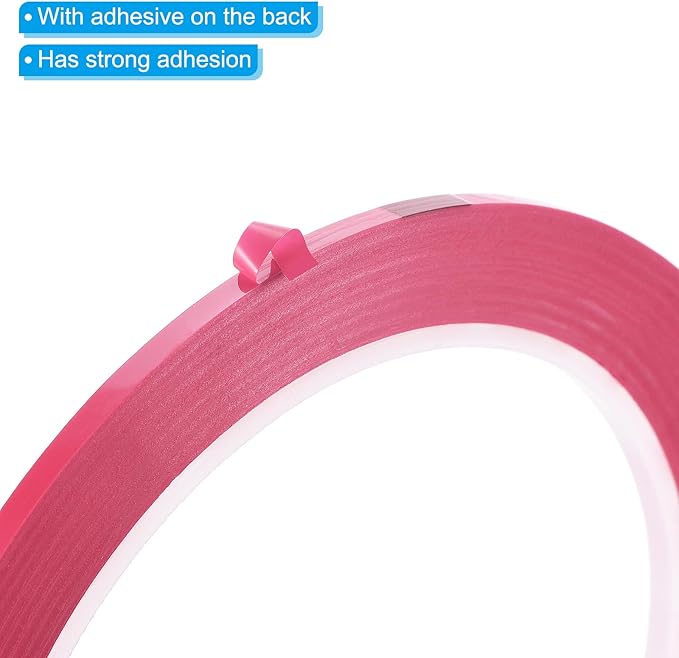 PATIKIL 1/8" Whiteboard Tape, 6 Pack Thin Dry Erase Tape for Graphic Chart Marking DIY Art, Pink