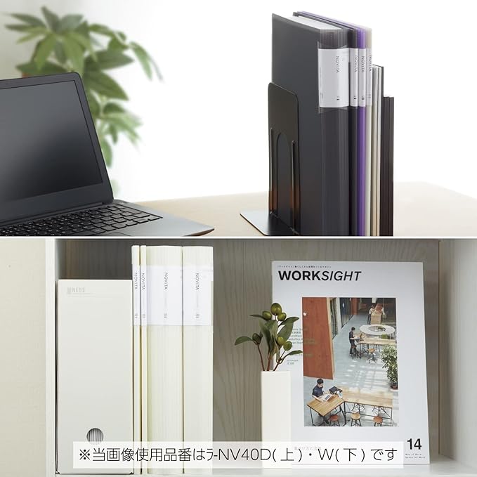 Kokuyo Novita α, Expandable File Clear Book, Display Book, Presentation Binder with Plastic Sleeves 40-Pocket Bound, Presentation Book Art Portfolio Folder, A4-S, White, Japan Import (RA-NV40W)