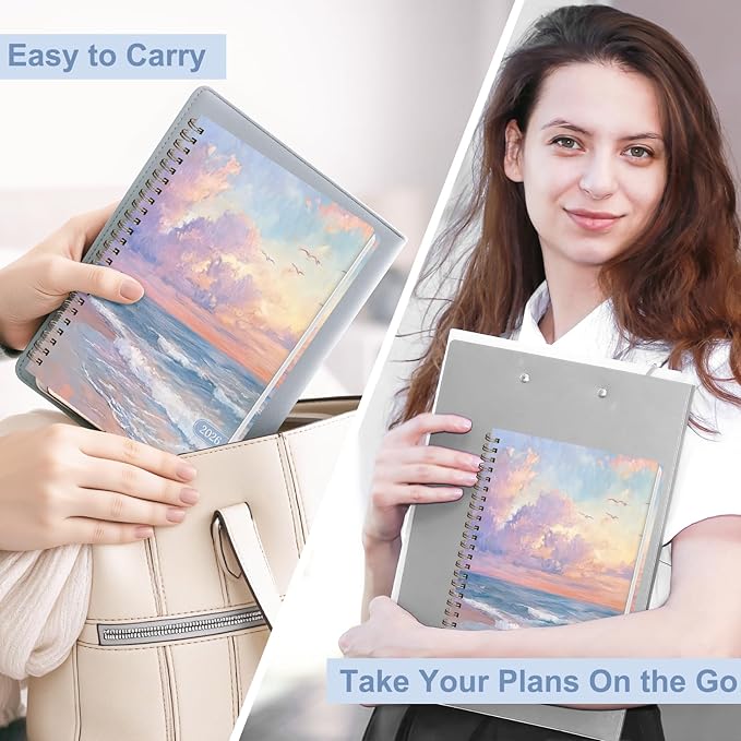 2026 Planner, Weekly and Monthly Calendar Planning Book, Jan 2026 - Dec 2026, Academic Agenda Planner for School Supplies and Office Desk Accessories - A5 (6.3" x 8.5")