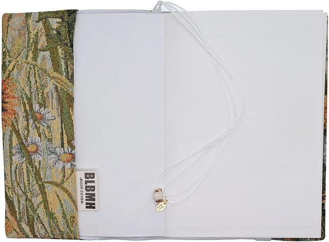 BLBMH B6 Notebook Cover 5x7.2 | Handmade Fixed Non-Stretch Fabric Sleeve with Bookmark | for Small Journal Planner Travelers Notebook | Gift for Women - WD Dandelion