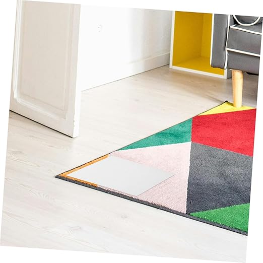 KICHOUSE 12pairs Household Rug Tapes Multi-Function Adhesive Hook and Strips for Carpet Curtain and Cushion and Material Easy to Use for