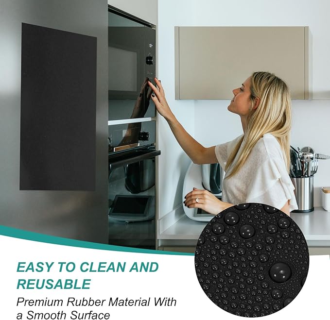 PATIKIL Magnetic Dry Erase Board Sheet for Fridge, 3 Pcs 12 x 8 Inch Erasable Refrigerator Whiteboard for Kitchen for Home Kitchen Organizer Planner Office Storage, Black (0.6mm)