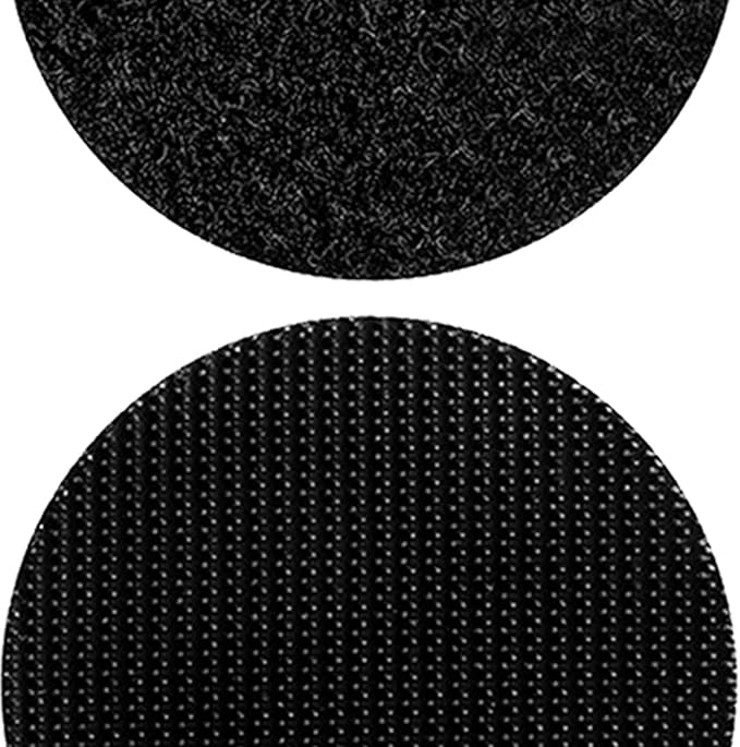 Adhesive Tape,16Pcs Double Sided Adhesive Note Pads Non Slip Cushion Pads Back Hook and Loop Gripper Mounting Pad for Sheet Carpet Seating Cushions (Black)