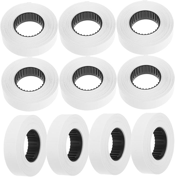 STOBOK 10rolls Price Labeller Price Tag Labels Roll Labeler Stickers Retail Tags Paper