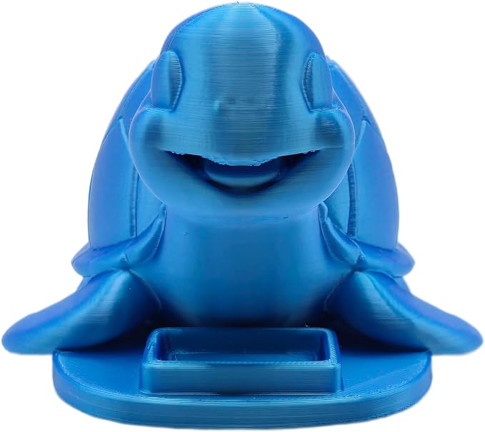 Sea turtle pen holder with paper clip tray (Blue)