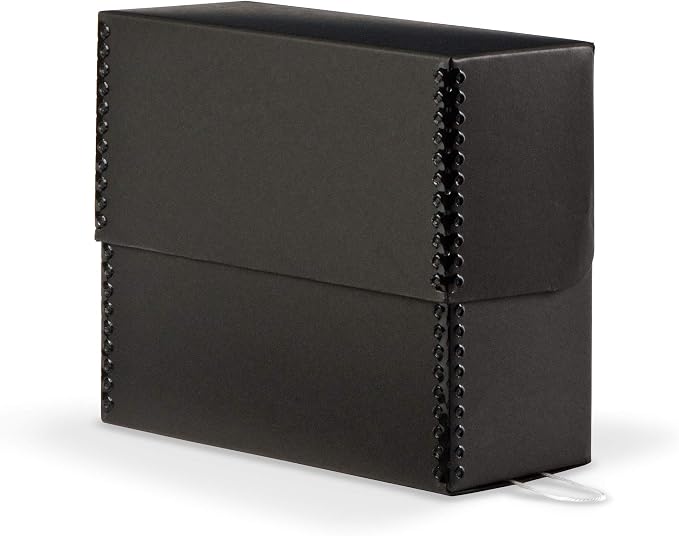 Gaylord Archival Black Flip-Top Document Storage Box - 2 1/2W x 15 1/4L x 10 1/4" H