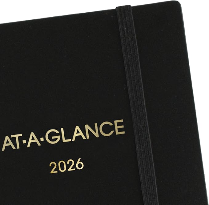 AT-A-GLANCE 2026 Planner, Monthly, 8.75" x 11", Large, Move-A-Page, Black (70260E0526)