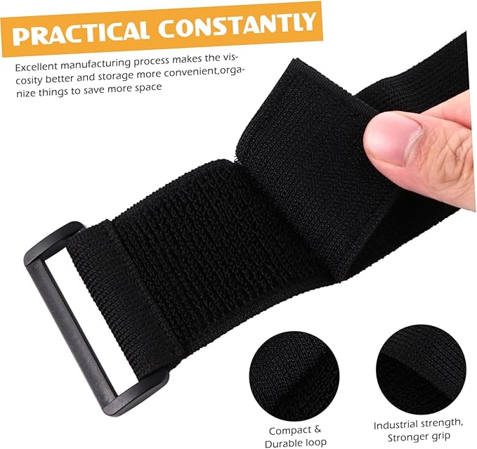 STOBOK 15pcs Adhesive Hook and Storage Straps Bundling Tape for Organizing Cords Wires and Household Items Strong Self-Adhesive Design for Easy Fixing