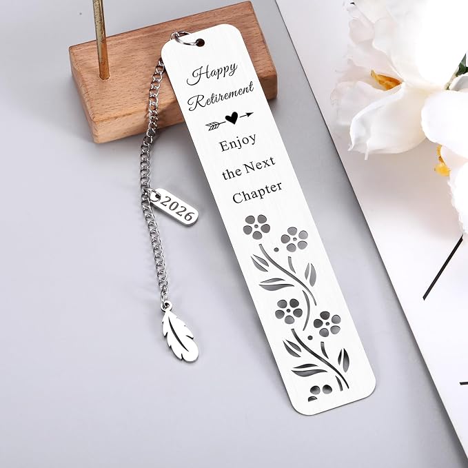 2026 Retirement Bookmark Gifts for Women Men Retirement Gifts for Coworker Colleague Employee Work Bestie Appreciation Gift for Retired Teacher Nurse Coach Going Away Leaving Gift for Boss Leader