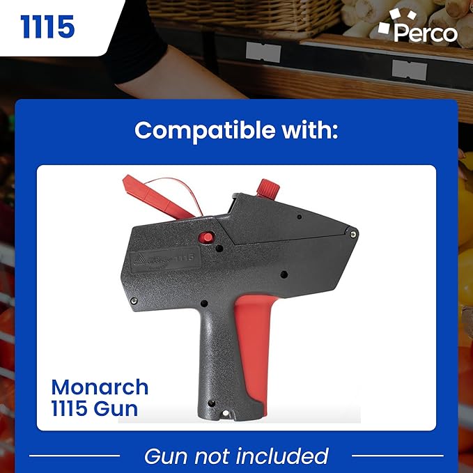 Custom Price and Date Labels for Monarch 1115 Guns - Choose Color, Font and Imprint - 10 Sleeves, 150,000 Labels - with Bonus Ink Rolls