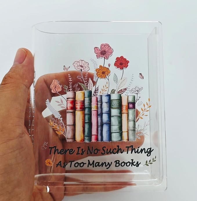 Book Shaped Bookmark Holder, Reading Accessories Gift for Book Lovers, Women, Librarians
