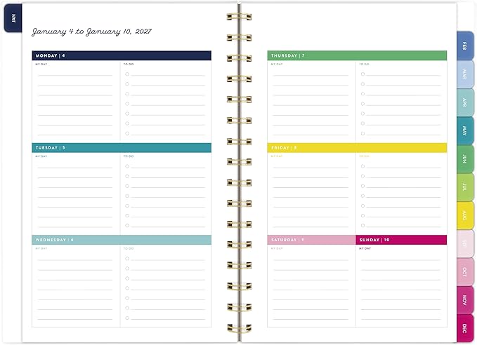 AT-A-GLANCE 2027 Planner, Simplified by Emily Ley, Weekly & Monthly, 5.5" x 8.5", Camp Gingham (EL58-201-27)