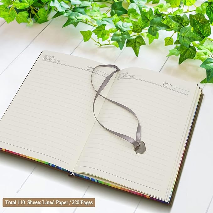 A5 Leather Planner Journal With Lined Paper - A5 Planner Notebook for Girls and Women - Ruled Travel Journal for Writing, 220 Pages, Brown
