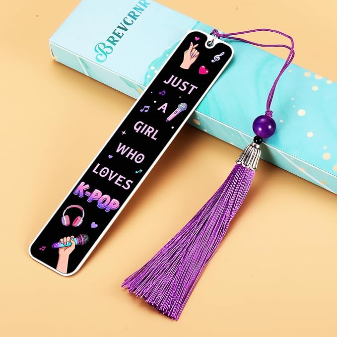 Kpop Bookmark Gifts for Girls, Kpop Graduation Merch for K Pop Music Lovers, Music Gifts for Women, Korean Drama Bookmark for Fans Lovers Singers, K-pop Graduation Stuff, K-pop Birthday Decorations