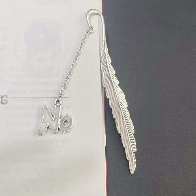 Luminous Bookmark, Retro Glow in The Dark Reading Bookmarks for Women Men Lovers,Book Markers with Pendant Holiday Gifts