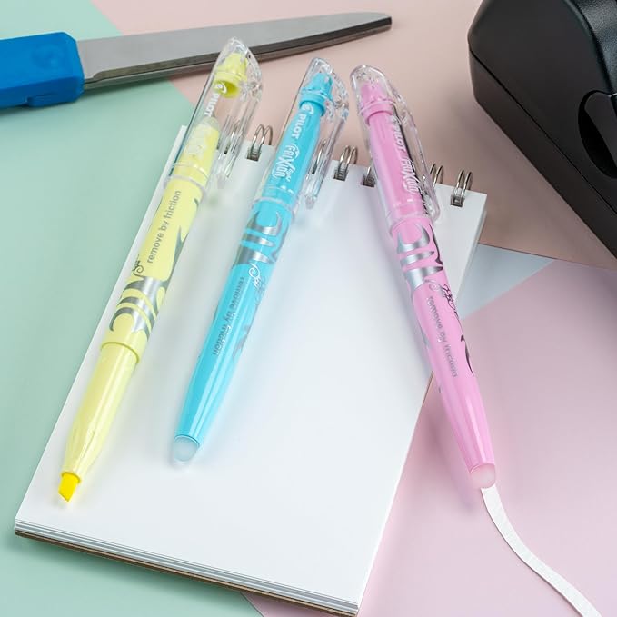 PILOT FriXion Light Pastel Collection Erasable Highlighters, Chisel Tip, Assorted Color Inks, 5-Pack (46543)