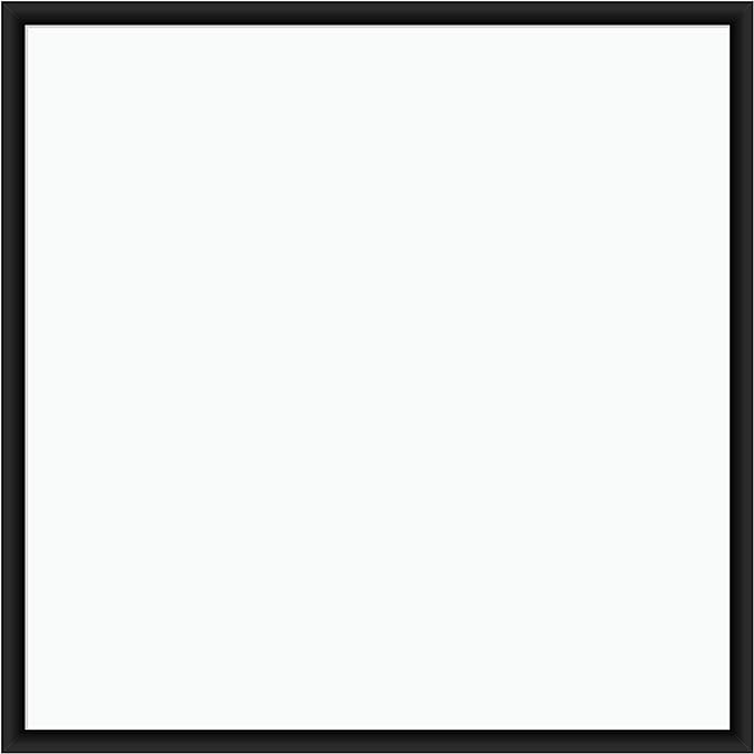 U Brands Magnetic Dry Erase Board White Board, 36" x 36" Inches, Black Wood Frame (2892U00-01)