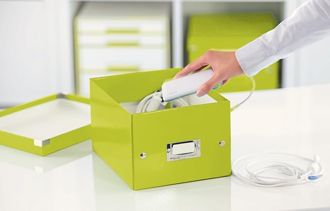 Leitz A5 Storage Box, Click and Store Range 60430001 - Small, White Storage Box A4