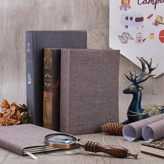 CRASPIRE 51 x 11.8 Book Cloth Books Binding Coffee Color Linen Fabric Surface Paper Backed Bookcover Densely Woven Cloth Books Album Scrapbooking Archival Covering Protector Bookbinding Supplies