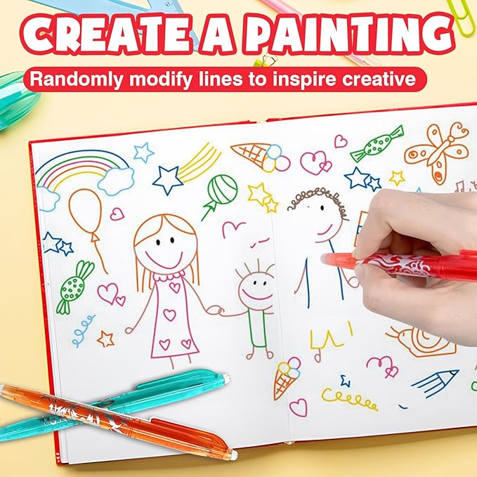 12pcs Erasable Pens Quick Dry Liquid Ink Gel Pen 0.5mm Ballpoint Pens Rollerball Efface Pens Stationery for Kids Students Adults School Office Supplies Gifts