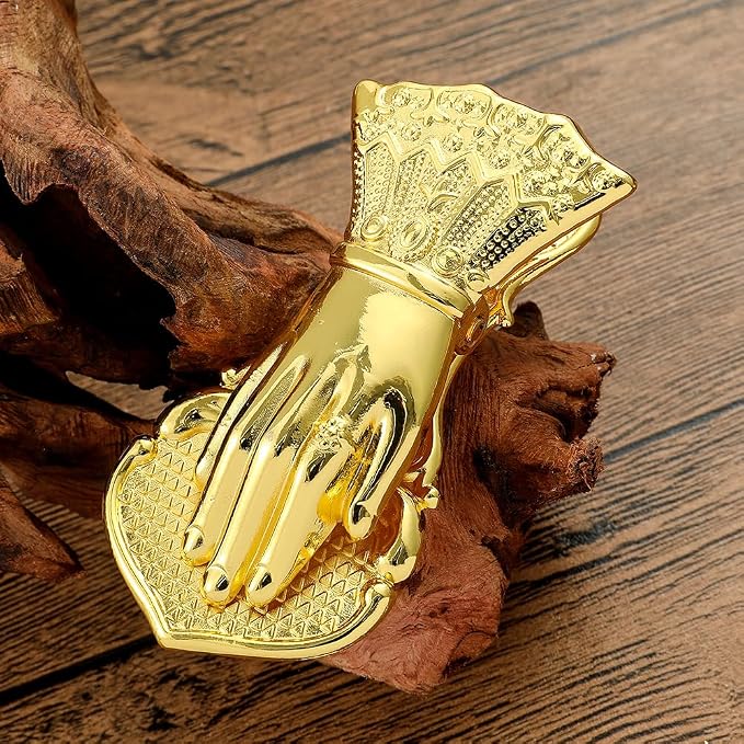 Vintage Hand Clip Metal Bookmark Holder for Woman Teenage Girl- Symbol of Wealth and Good Luck for Noblewoman's Hand, Book Marker, Reading Accessory, Valuable Book Clip (Solid Gold)