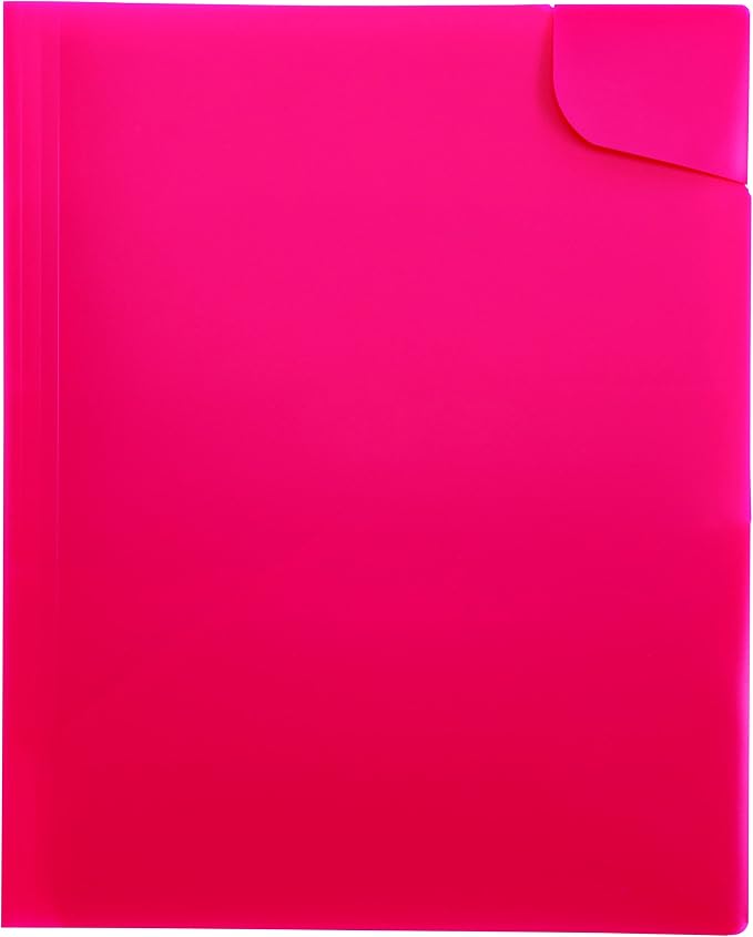 Oxford Divide-It-Up 4-Pocket Poly Folder, Assorted Colors, Letter Size (99837)