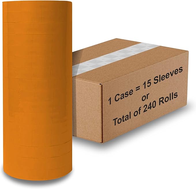 Orange Pricing Labels for Monarch Price Labeler, 1 Case of 15 Sleeves, 240 Rolls (15, Green)