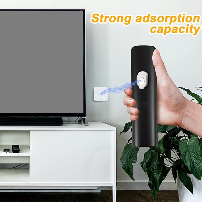 NQEUEPN 6pcs Magnetic Remote Control Holders, Adhesive Remote Control Holder Wall Mount Innovative Slot Design Remote Control Holder for Wall Home Office Remote Control Storage (White)