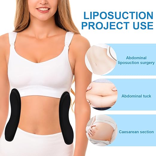 Abdominal Side Compression Boards, 2Pcs 11.81x5.51x0.47in Sponge Material Foam Lateral Protectors for Post Surgery Recovery Waist Filling Skin Anti-Sagging