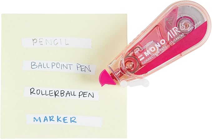 Tombow 68695 MONO Air Correction Tape. Easy to Use Correction Tape for Instant Corrections