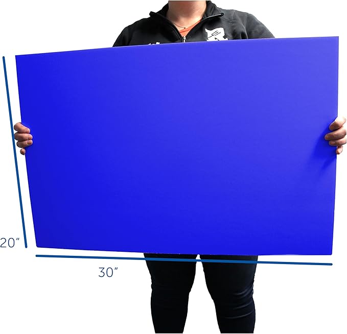 Flipside Products 20" x 30" Blue Foam Board, Arts and Crafts, 3/16" Thick, Presentations, Signboards, Backing Board, Display, Pack of 25