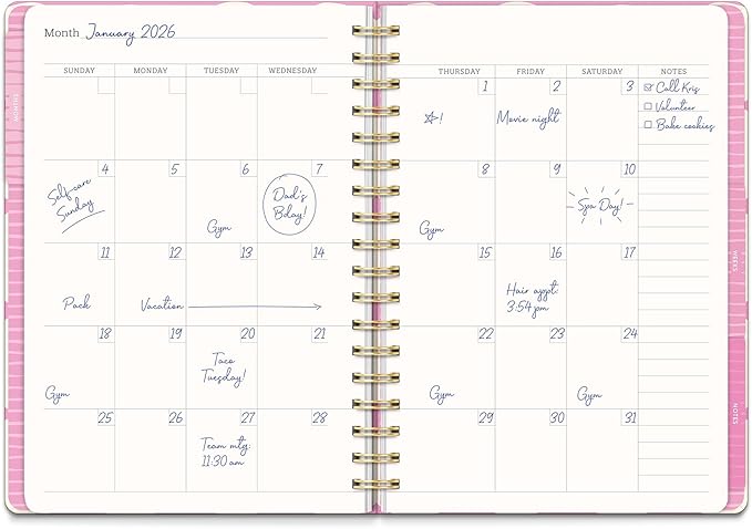 Orange Circle Studio Undated Tri-Tab Planner, Garden Renaissance