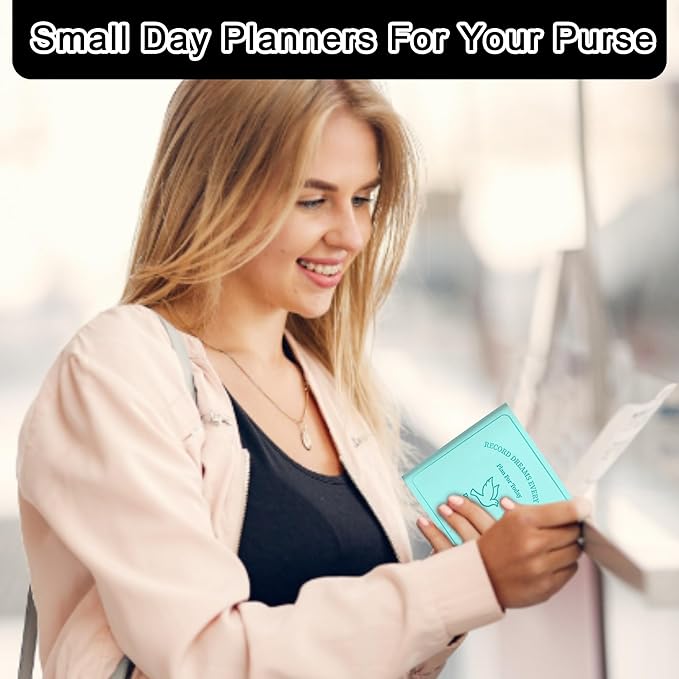 2026 Pocket Planner Undated With Hourly Schedule 3pcs Small Undated Daily Planner Pocket Size3.9" X 3.9" Cute Softcover Leather Daily Calendar Planner 2026 For Purse Organize Tasks And Appointments Office Supplies Book For Women Men(Pink+Purple+Mint Gr...