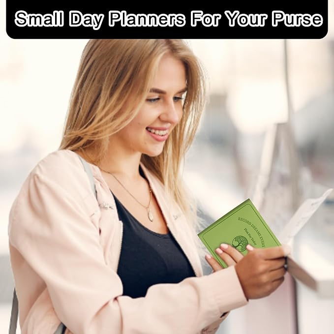 2026 Pocket Planner Undated With Hourly Schedule 3pcs Small Undated Daily Planner Pocket Size3.9" X 3.9" Cute Softcover Leather Daily Calendar Planner 2026 For Purse Organize Tasks And Appointments Office Supplies Book For Women Men